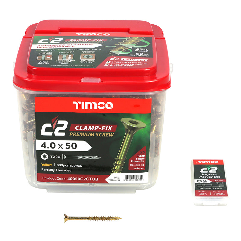 Timco C2 Clamp-Fix Premium TX Screw (Tubs)