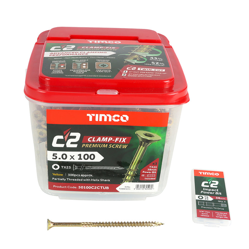 Timco C2 Clamp-Fix Premium TX Screw (Tubs)