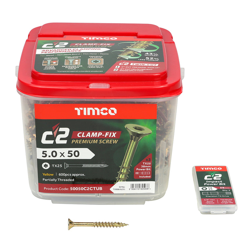 Timco C2 Clamp-Fix Premium TX Screw (Tubs)