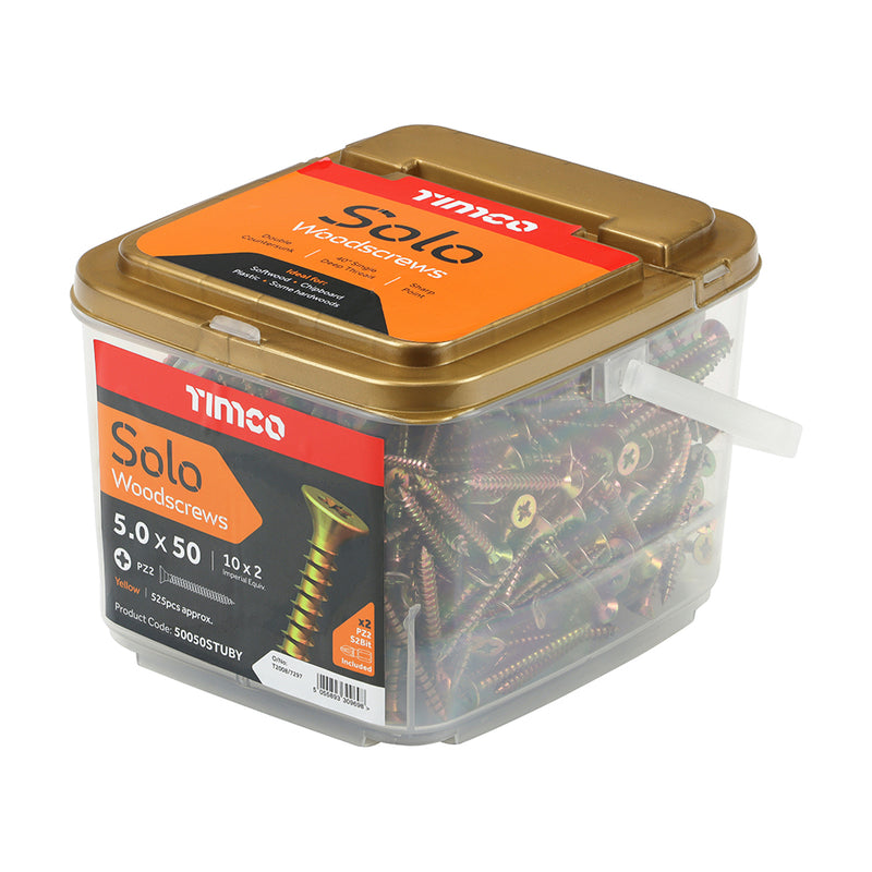 Timco Solo Woodscrews (Tubs)