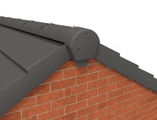 Manthorpe SmartVerge PVCu Angled Ridge End Caps - GDV-END-A | My Trade ...