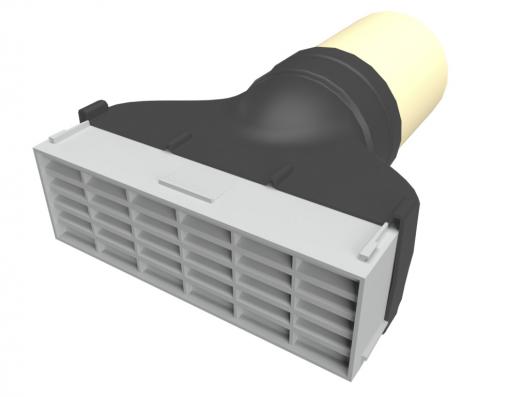 Manthorpe Thru...air® single airbrick with 4 inch pipe - G940