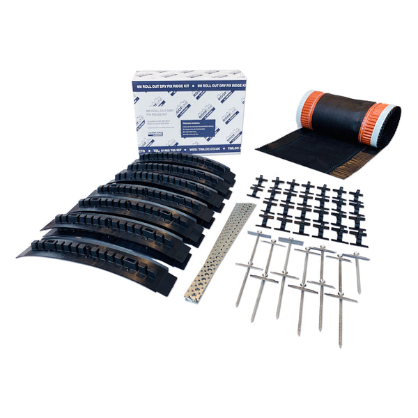 Timloc 6M Roll Out Dry Fix Ridge Kit - In 3 Colours