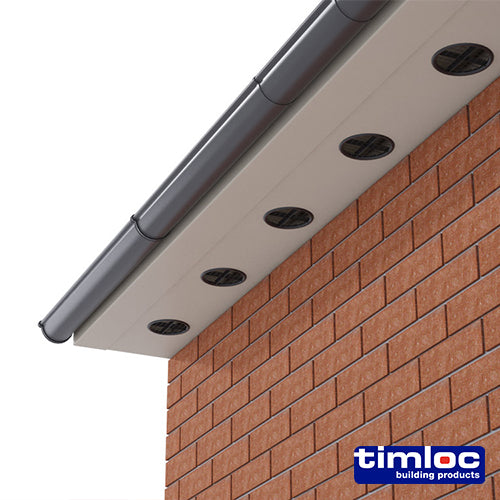 Timloc 70mm Push-In Soffit Vent Pack of 10  - In 4 Colours