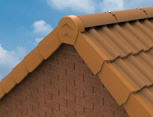 Manthorpe Terracotta Polypropylene Dry Verge, Tile End Cap, Eaves Closure & Ridge Caps GPPV