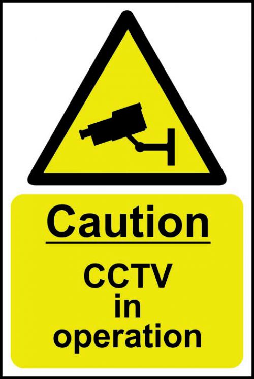 Caution CCTV in operation - RPVC Sign (200 x 300mm)