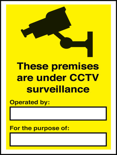 These premises are under CCTV surveillance - RPVC SIgn (300 x 400mm)