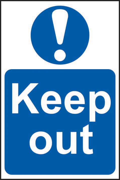 Keep Out - RPVC Sign (200 X 300mm)