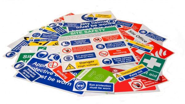 Site Sign Pack - Selection B - Minimal Selection Of Safety Notices For Safety Compliance Suitable Perfect For Small Sites