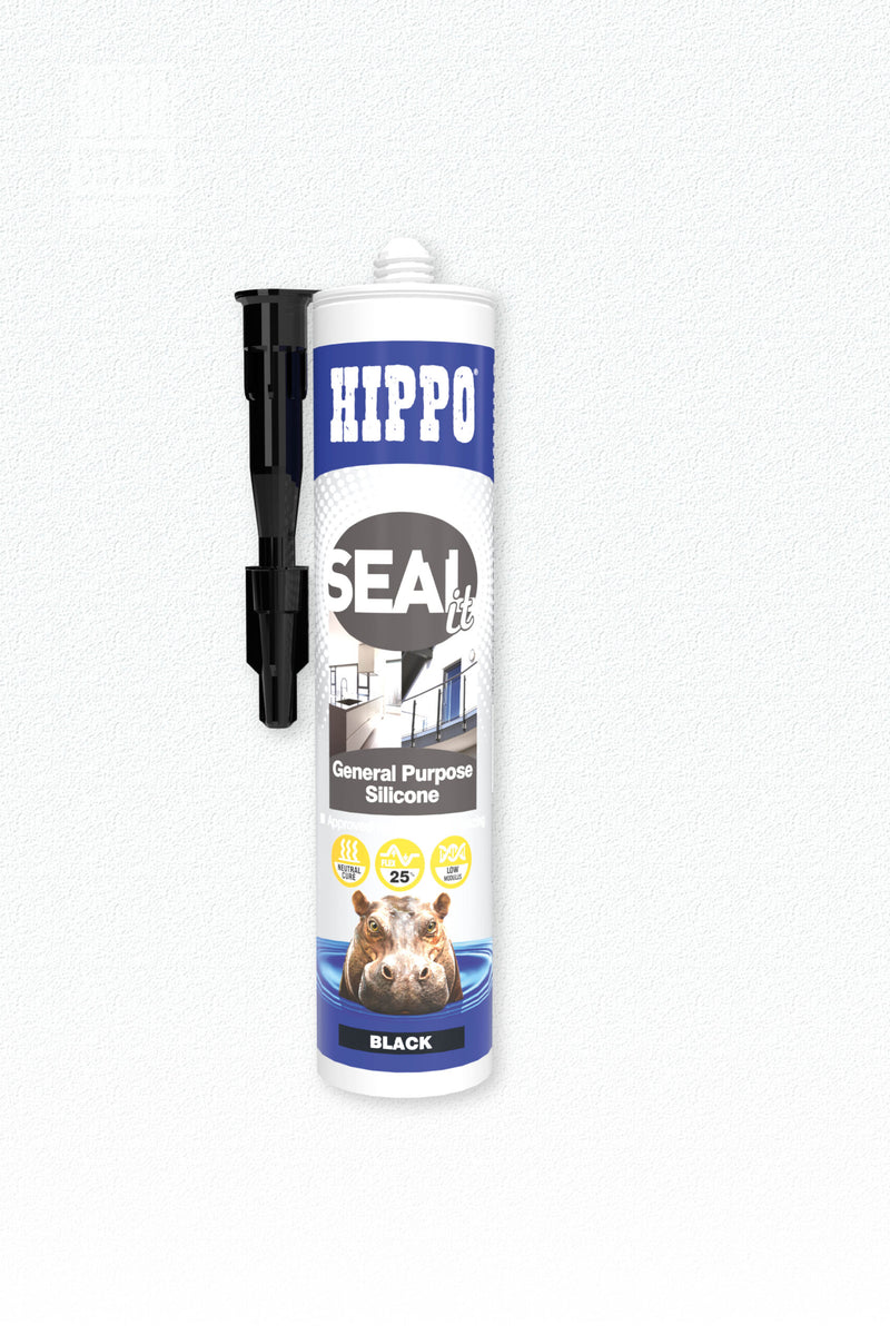 Hippo SEALit Silicone General Purpose - Black 290ml Cartridge