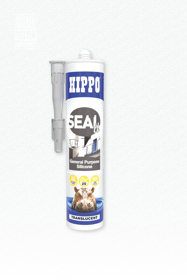 Hippo SEALit Silicone General Purpose - Clear / Translucent 290ml Cartridge