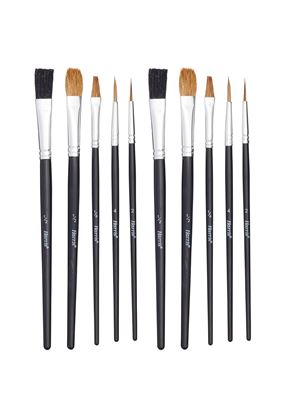Harris Seriously Good Flat Artist paint brushes 10 Pack