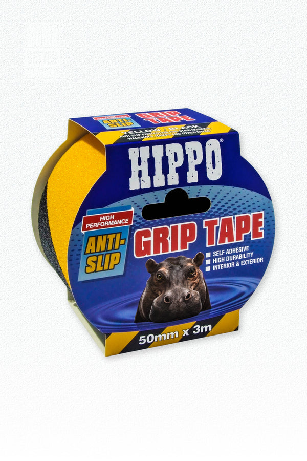 Hippo Anti-Slip Grip Tape Yellow / Black 50mm x 3m