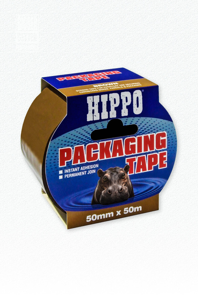 Hippo Parcel Packaging Tape Brown 50mm x 50m