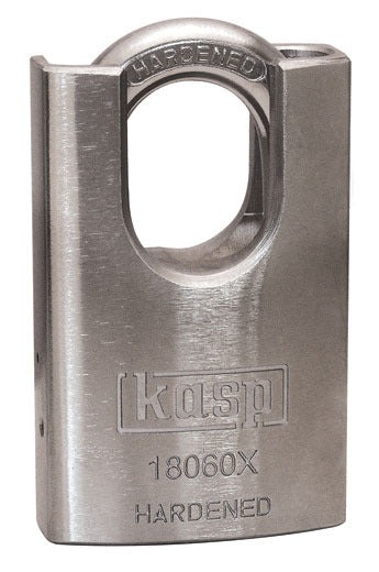 KASP Hardened Steel Padlock - 60mm Closed Shackle