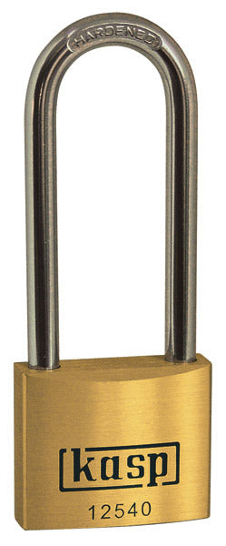 Kasp Premium Brass Padlock 40mm - Long Shackle