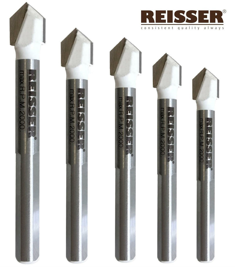 Reisser Premium 5 Piece Tile & Glass Drill Bit Set 4-8mm
