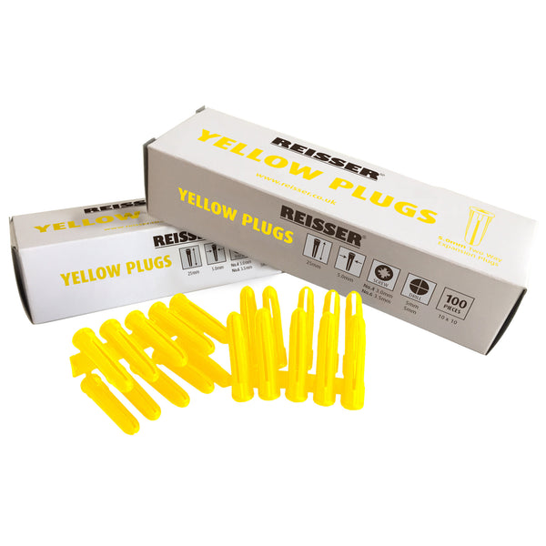 Yellow Expansion Wall Plug (5.0mm) - (Qty 100)