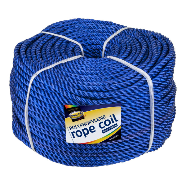 Polypropylene Draw Cord Rope 8mm By 30m